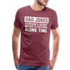 Funny Dad Joke Men's Premium T-Shirt - heather burgundy