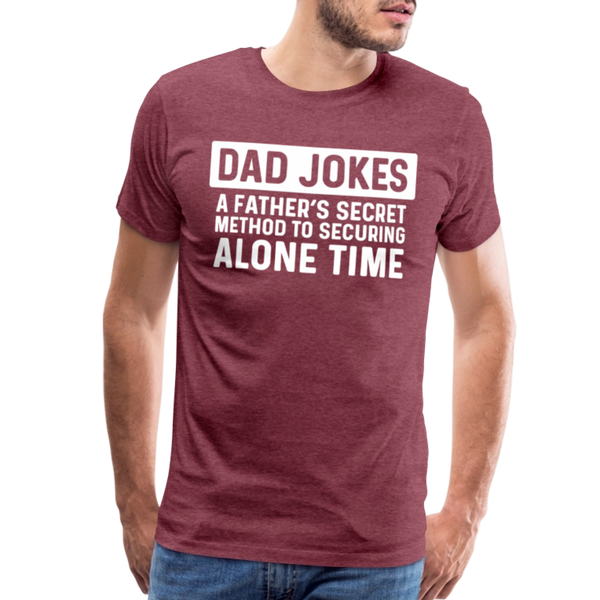 Funny Dad Joke Men's Premium T-Shirt - heather burgundy