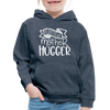 Little Mother Hugger Funny Kids‘ Premium Hoodie - heather denim