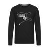 I Believe I Can Fly Fishing Men's Premium Long Sleeve T-Shirt - black