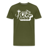 One Fly Dad Fly Fishing Men's Premium T-Shirt - olive green