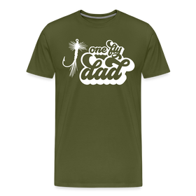 One Fly Dad Fly Fishing Men's Premium T-Shirt