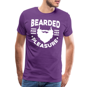 Bearded for Her Pleasure Funny Men's Premium T-Shirt