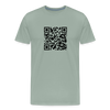 Rick Astley - Rick Roll QR Code Men's Premium T-Shirt - steel green