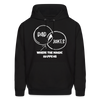 Dad Jokes Where the Magic Happens Funny Men's Hoodie - black