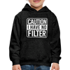 Caution I Have No Filter Funny Kids‘ Premium Hoodie - charcoal grey