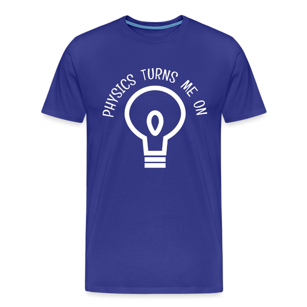 Physics Turns Me On Funny Geek Men's Premium T-Shirt - royal blue