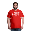 Adult-ish Funny Men's Premium T-Shirt - red