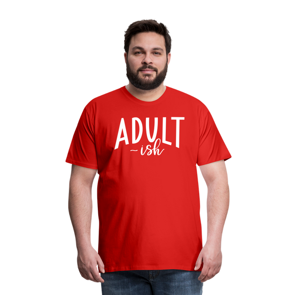 Adult-ish Funny Men's Premium T-Shirt - red