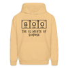 Boo the Element of Surprise Dad Jokes Halloween Men's Hoodie - light gold 