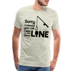 Sorry I Missed Your Call, I was on the Other Line Funny Fishing Men's Premium T-Shirt