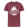 Sawdust is Man Glitter Men's Premium T-Shirt - heather burgundy