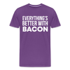 Everythings's Better with Bacon Men's Premium T-Shirt - purple