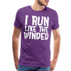 I Run Like the Winded Men's Premium T-Shirt - purple