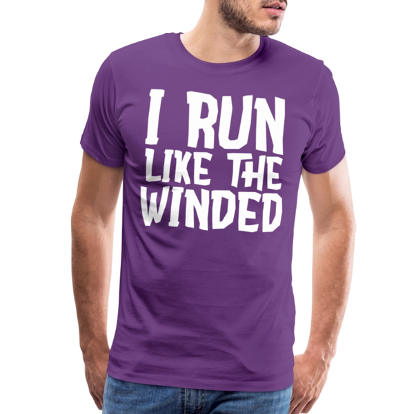 I Run Like the Winded Men's Premium T-Shirt - purple