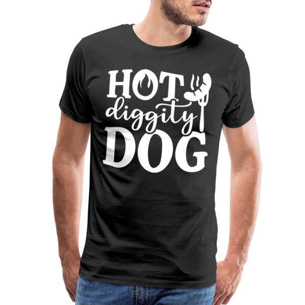 Hot Diggity Dog BBQ Grilling Men's Premium T-Shirt - black