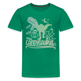 Candysaurus T-Rex Halloween Kids' Premium T-Shirt