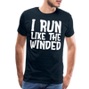 I Run Like the Winded Men's Premium T-Shirt - deep navy