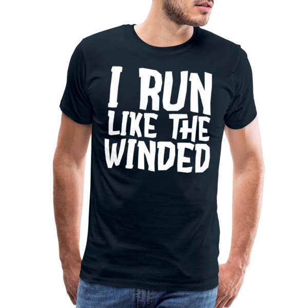 I Run Like the Winded Men's Premium T-Shirt - deep navy