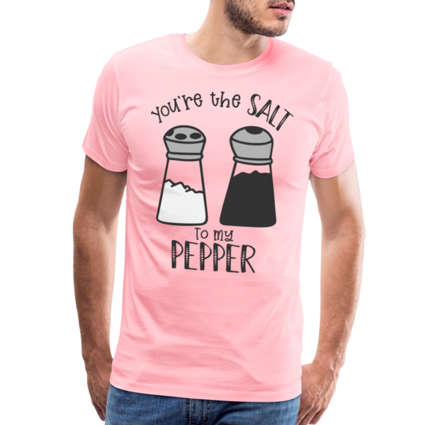 You're the Salt to my Pepper Funny Love Men's Premium T-Shirt - pink