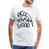 Reel Cool Dad Funny Fishing Premium T-Shirt - white
