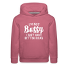 I'm Not Bossy I Just Have Better Ideas Funny Kids‘ Premium Hoodie - mauve