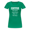 Coffee The Most Important Meal of the Day Funny Women’s Premium T-Shirt - kelly green