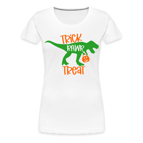 Trick Rawr Treat Dinosaur Halloween Women’s Premium T-Shirt