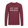 Not Slim Kinda Shady Men's Premium Long Sleeve T-Shirt - heather burgundy