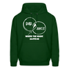 Dad Jokes Where the Magic Happens Funny Men's Hoodie - forest green