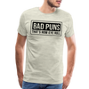 Bad Puns That's How Eye Roll Premium T-Shirt - heather oatmeal