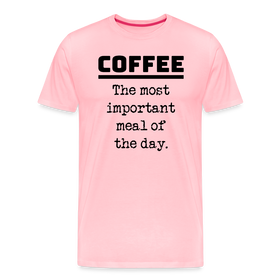 Coffee The Most Important Meal of the Day Funny Men's Premium T-Shirt