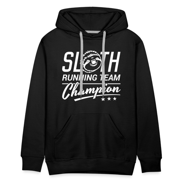 Sloth Running Team Champion Men’s Premium Hoodie - black