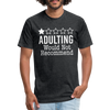 1 Star Adulting Fitted Cotton/Poly T-Shirt by Next Level