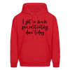 I Got So Much Procrastinating Done Today Men's Hoodie - red