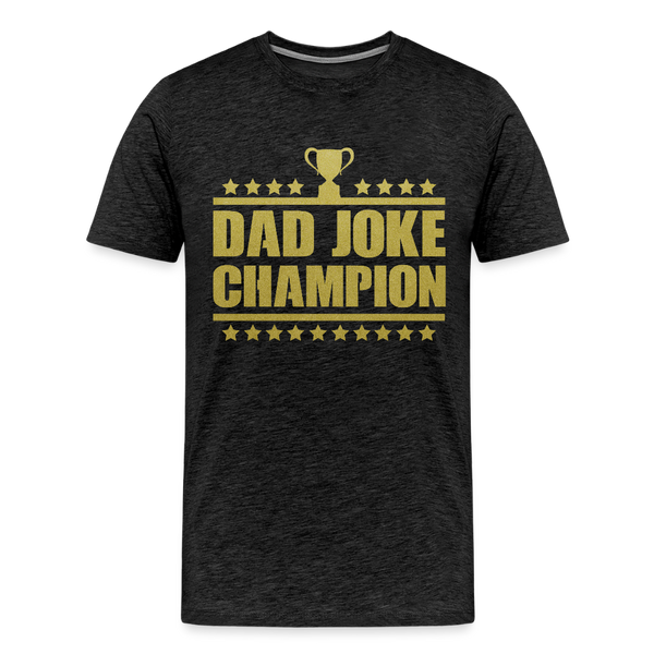 Dad Joke Champion Premium T-Shirt - charcoal grey