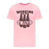 Working on my 6 Pack Men's Premium T-Shirt - pink