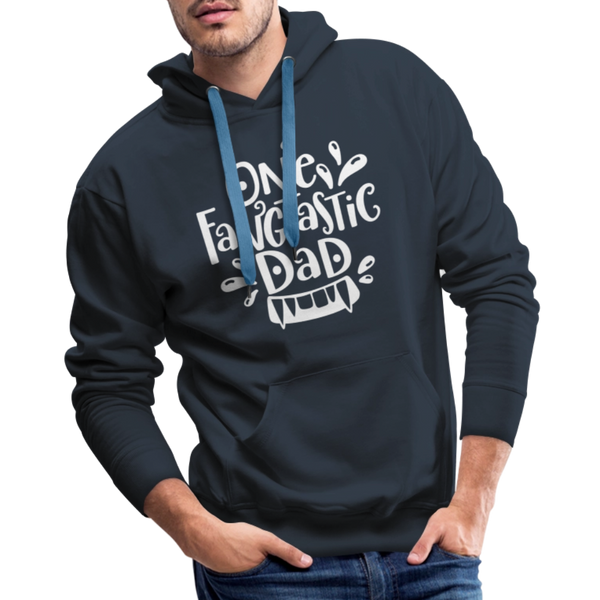 One Fangtastic Dad Halloween Men’s Premium Hoodie - navy