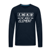 FATHER The Noble Element Periodic Elements Men's Premium Long Sleeve T-Shirt - deep navy