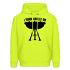 I Turn Grills On Funny BBQ Grilling Men's Hoodie - safety green