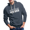 Don't be Afraid to Take Whisks Funny Men’s Premium Hoodie - heather denim