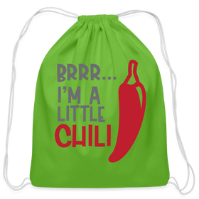 Brrr...I'm a Little Chili Food Pun Cotton Drawstring Bag