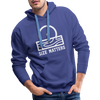 Size Matters Saw Funny Men’s Premium Hoodie - royal blue