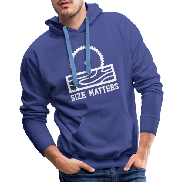 Size Matters Saw Funny Men’s Premium Hoodie - royal blue