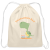 Thesaurus Rex Cotton Drawstring Bag - natural