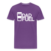 Dad Fuel Funny Coffee Men's Premium T-Shirt - purple