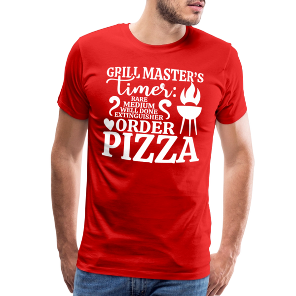 Grill Masters Timer Men's Premium T-Shirt - red