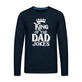King of the Dad Jokes Men's Premium Long Sleeve T-Shirt