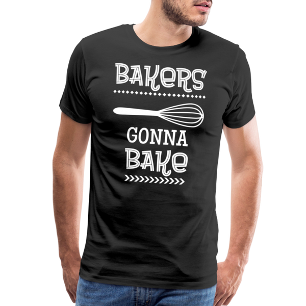 Bakers Gonna Bake Funny Cooking Men's Premium T-Shirt - black