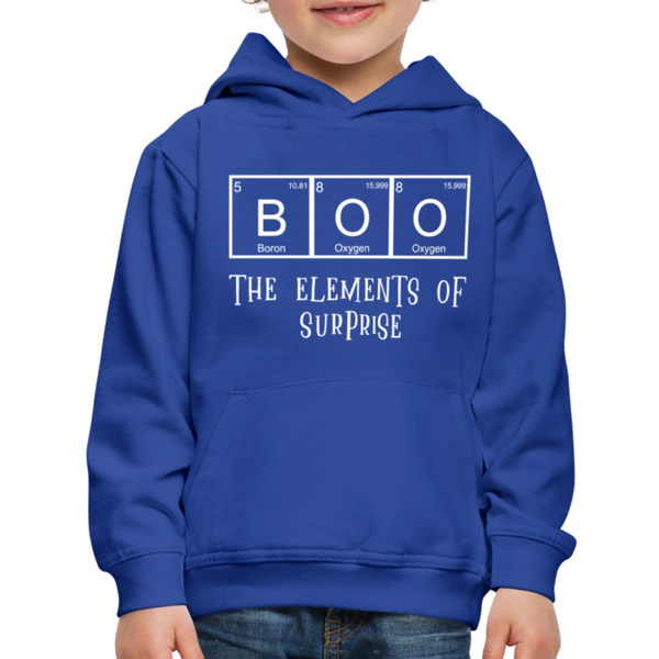 BOO the Elements of Surprise Dad Jokes Halloween Kids‘ Premium Hoodie - royal blue